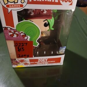 Funko Pop! Games Zoey Vinyl Figure with Green Hair